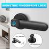 Smart Home Door Lock Black Fingerprint Door Lock Keyless Entry Safely Home Biometric Fingerprint Electric Handle Door Lock