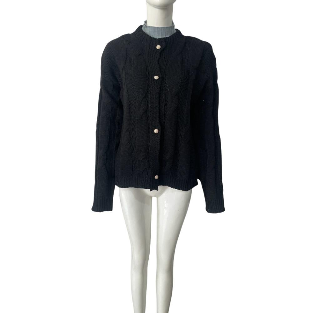 New Autumn and Winter Sweater, Women's Thick-knit Knit Cardigan, Short Loose Button Coat