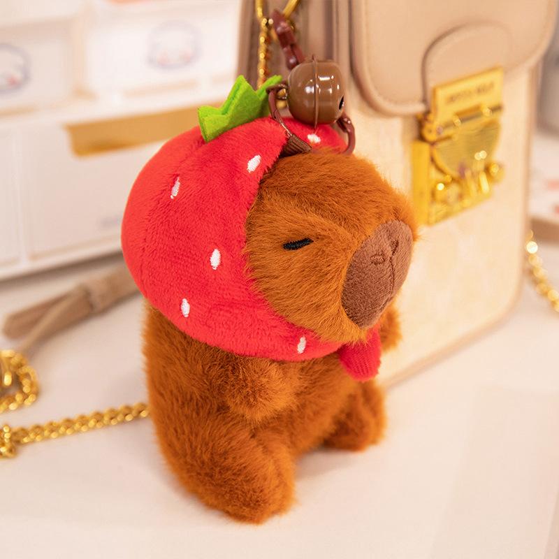 Boutique Barcelona Bear Doll Pendant Ginger Dessert Pendant Plush Toy Snack Bag Pendant Keychain