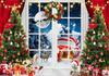 Finestra Invernale Sfondo Natale Camino Albero di Natale Regali Orsacchiotto Decorazioni Festa Navidad Sfondo Fotografia Ritratti Bambini