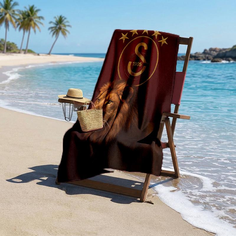 Galatasaray Fashion Beach Towel: Ideal for Summer Adventures Soft, absorbent and quick drying suitable for swimming and bathing