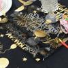 Balloon Design Black Gold Table Runner Hot Stamping Mesh Tablecloth  Dining Table