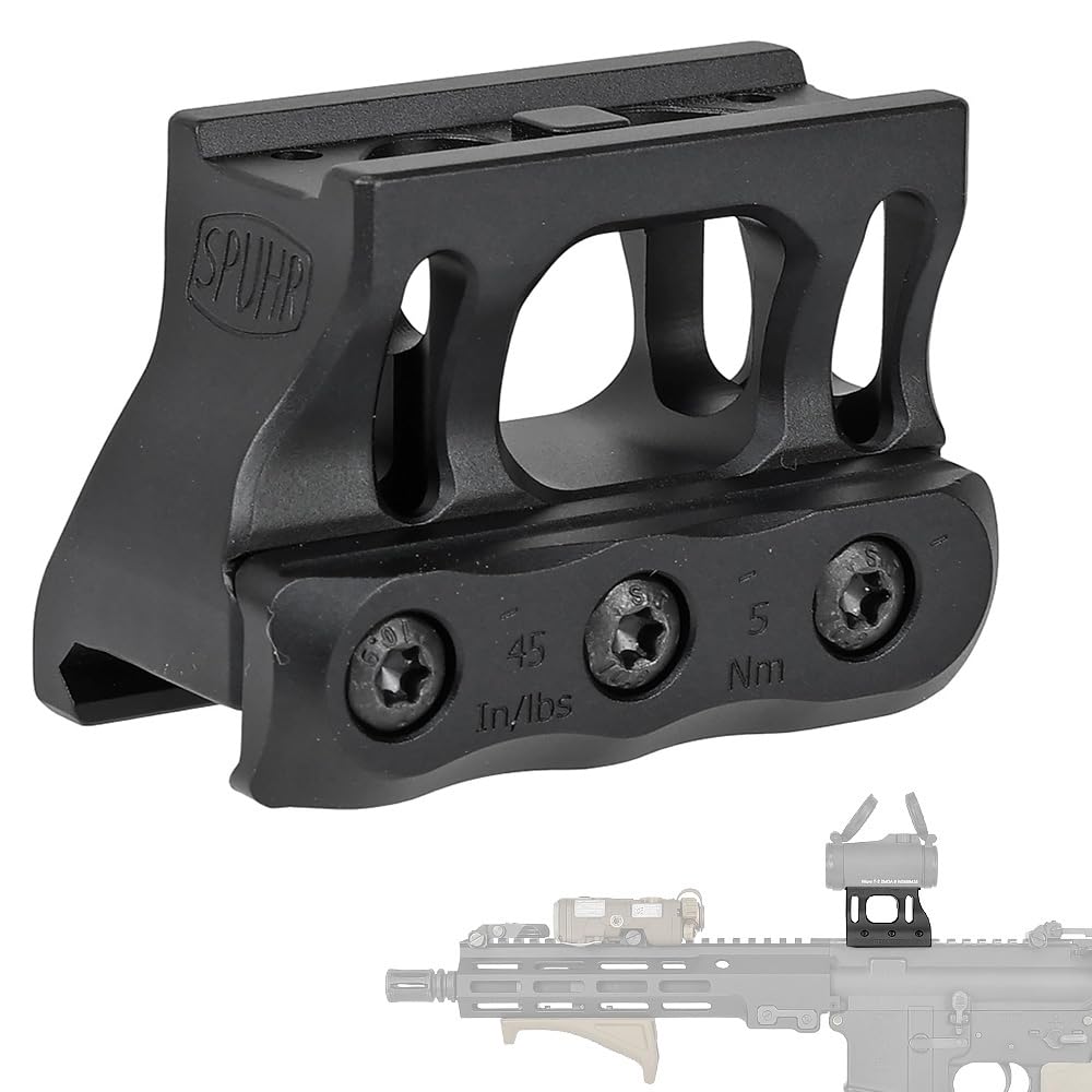 Evolution Gear SPUHR RD-20153 Micro Mount, 1.53 Inch, Replica, for T1/T2 Dot Sights, Made of Hard Anodized Super Duralumin A7075