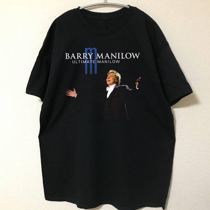 Ultimate Manilow Barry Manilow 20 Greatest Hits T Shirt Black Cotton Size S-5XL Unisex T-Shirt M