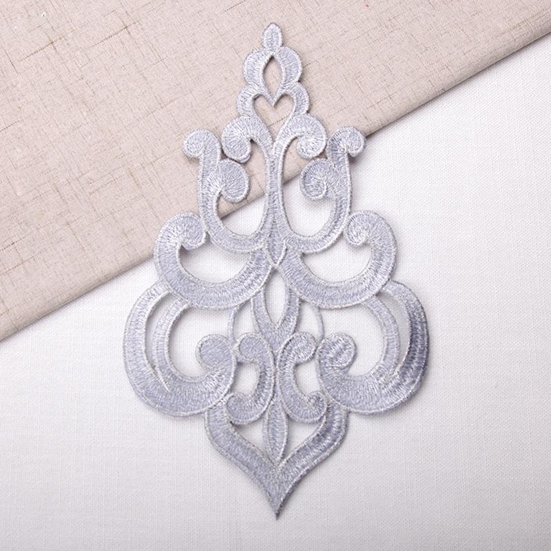 1Pcs Black White Red Moire Motif Patch Repair TrimDecoration Dly Home Furnishing Curtain Clothing Decoration