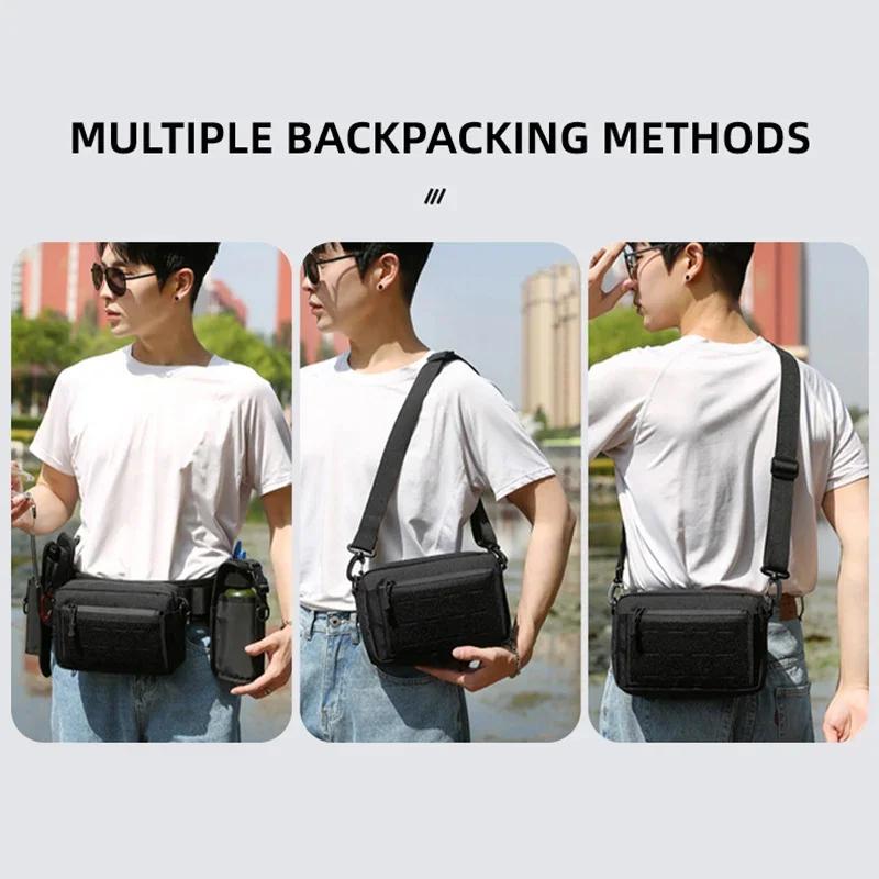Outdoor Hiking Climbing Bag Insert Fishing Rod Riding Lure Pack Sports 2024 New Waist Bags Chest Belt Camping Men Male bolsos