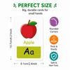 58PCS 26 Alphabet English Learning Numbers Colors Shapes Flash Cards for Ages 2-4 Years Early Education Vocabulary Cards