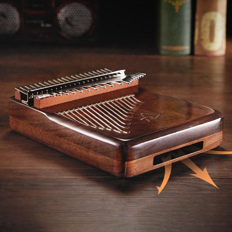 Kalimbas Sound Therapy Black Walnut Piccolo Instrument Support Children Kalimba Healing Meditation Professional Musical Keyboard Thumb Piano Accessory