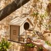 Parrot Mating Box Wood Bird House Hanging Bird Feeder House Bird Nest  Patio Decorative