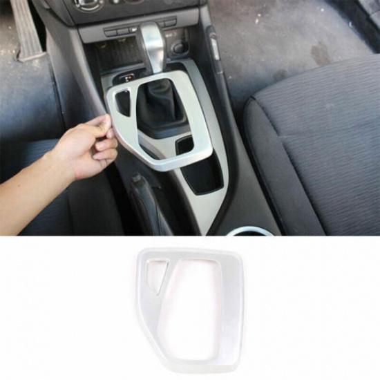 For BMW X1 E84 2010-2013 ABS Silver Middle Console Gear Shift Frame Trim 1PCS