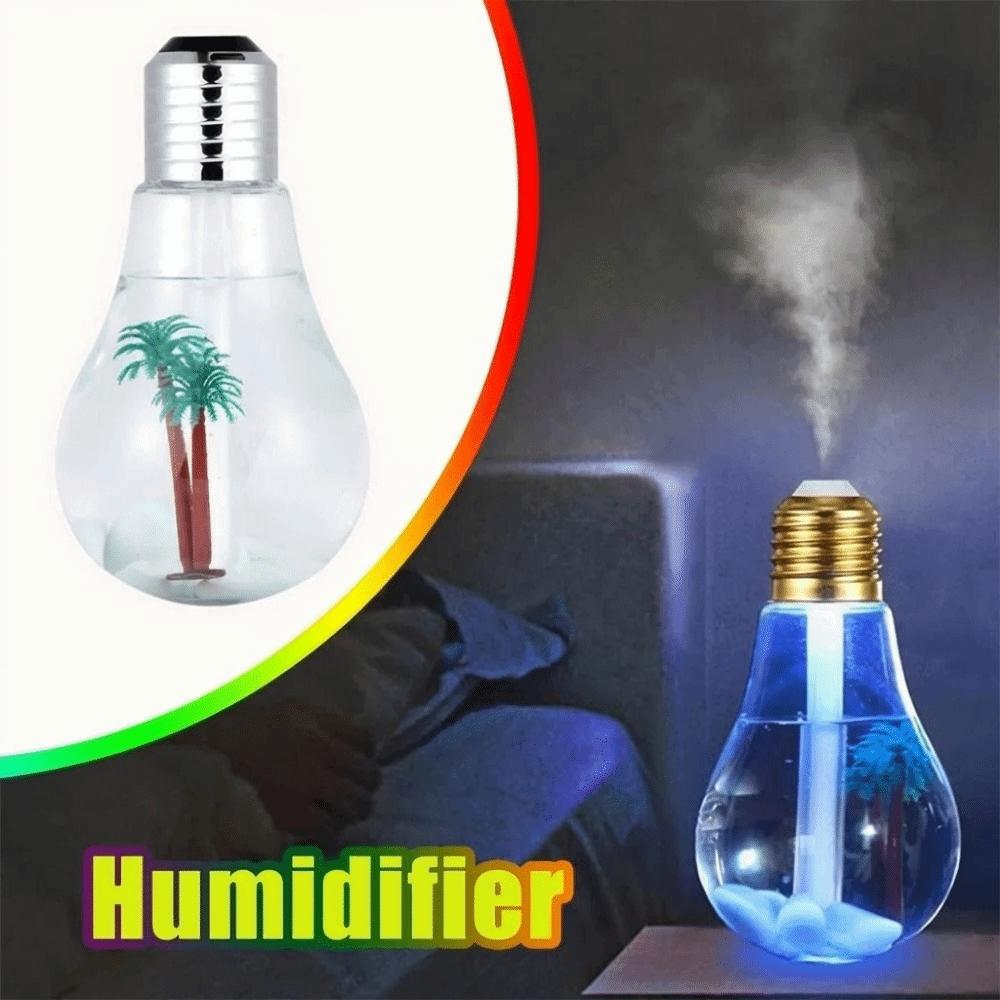 Creative Design Bulb Shape Humidifier Compact Size High Mist Volume Small Humidifier Lovely Design Portable Size