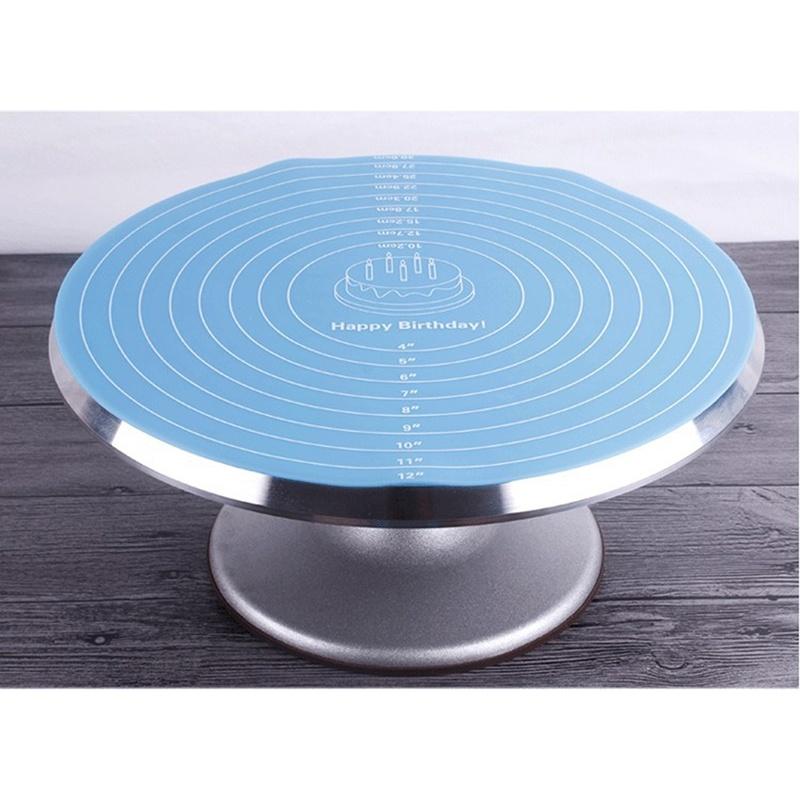 Kitchen Supplies Silicone Round  Cake Enamel Table Mat Baking Tool