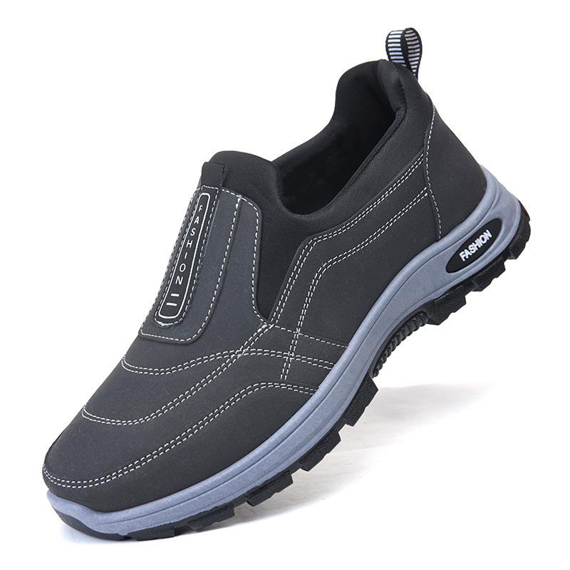 

Мужская обувь, однотонные универсальные туфли, походная обувь, повседневная обувь с мягкой подошвой, походная обувь 40 серый