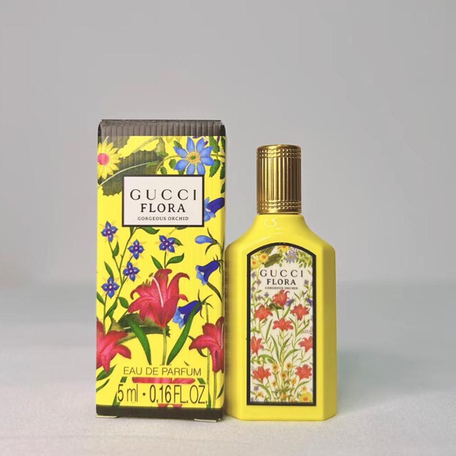GUCCI Flora Gorgeous Orchid Eau de Parfum 5ml Miniature - Women s Luxury Floral Vanilla Fragrance