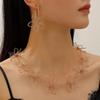 Retro Geometric Hollow Flower Earrings for Women
