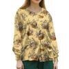 Women's Casual Long Sleeve Single Breasted Printed Dry- Top