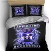 "Cappuccino Ninja Decor Set" Multiple Sizes kid's And adults' Bedroom Exquisite 3PC Bedding set, Gift