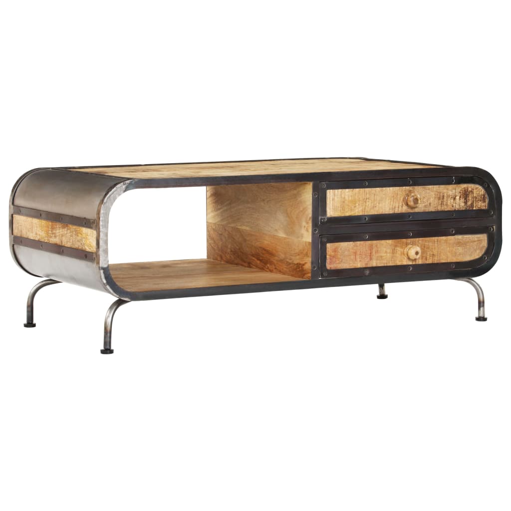 Coffee Table 100 X 50 X 35 Cm Solid Mango Wood