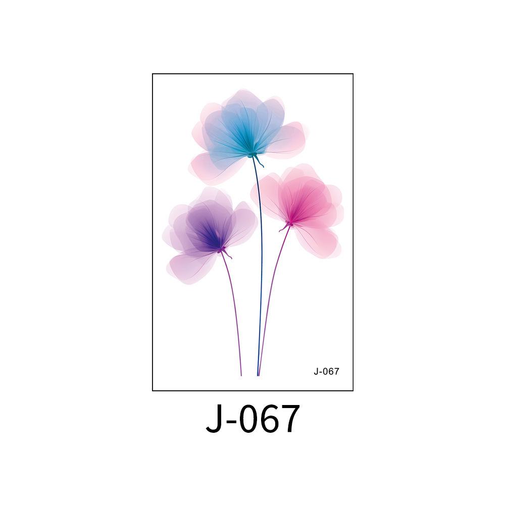 Aquarell Blumen Temporäre Tattoos: Wasserfest, Schweißfest, Langanhaltend für Fotografie, Handgelenke, Knöchel