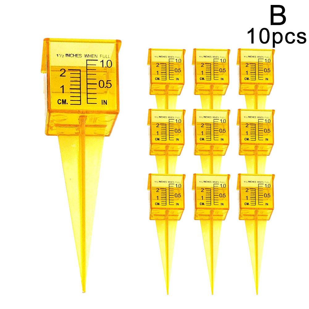 1/10pcs Portable Rain Gauge Plastic Sprinkler Outdoor Flowerpot Sprinkler Gauge Garden Water Gauge Outdoor Water Measuring Tool