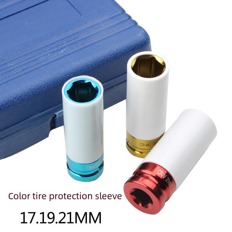 Ensemble d'outils de protection de jante de roue coloré en 3 pièces