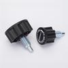 Quick Insert Plum Shaped Locking Knob Sturdy Non-Slip Grip Steel Thread for Auto Maintenance Repair Use