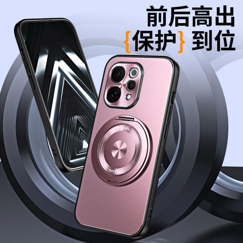 For Vivo V70 5G Case Luxury Magnetic 360° Ring For MagSafe Matte Hard Back Cover Metal Lens Shell Fingerprint-Resistant Bumper