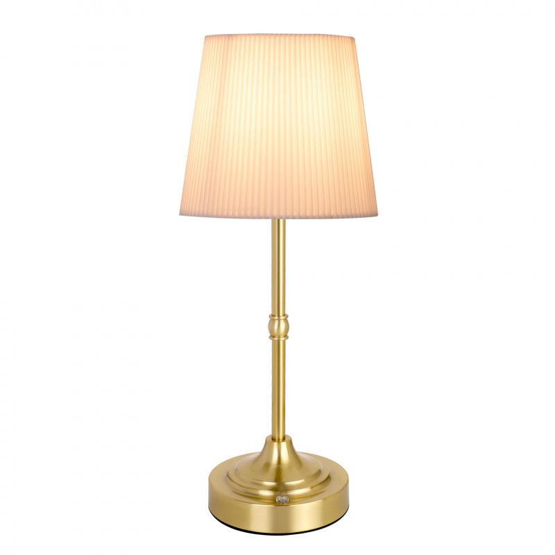 Retro Rechargeable Metal Table Lamp for Bedroom or Restaurant Decor