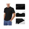 European sizes Men's Black T-Shirt with Retro Kawaii Japanese Samurai Cat Warrior Art Design