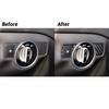 For Mercedes Benz CLA GLA Class Carbon Fiber Headlight Switch Cover Trim Type A