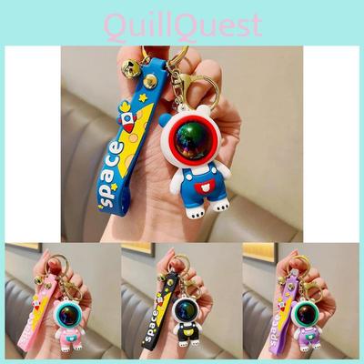 Cute Cartoon Space Bear Keychain Silicone Pendant Perfect For Gifts And Accessories