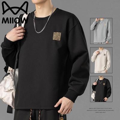 Men's American Trendy Round Neck Loose Fit Sweatshirt