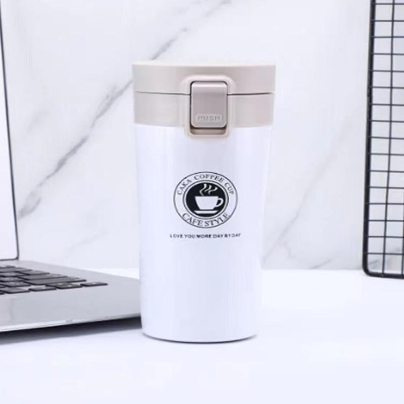 500ML Thermos Coffee Cup Tea Mug Double Layer Stainless Steel Vacuum Insulated Metal Thermos Outdoor Sports Water Bottle