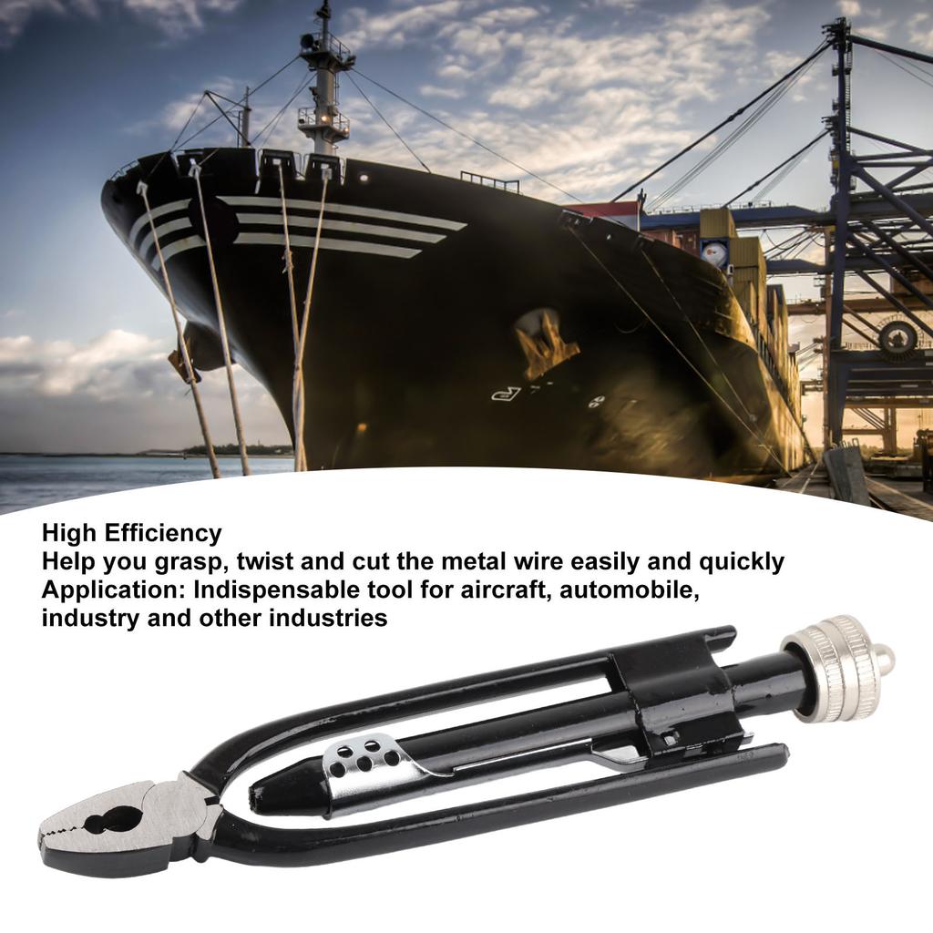 Wire Twist Plier 21cm Safety Wire Plier with 25ft Wire High Carbon Steel Wire Twisting Tool for Aircraft Automobile Industrial