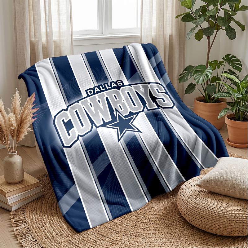 Coperta in Flanella Pile Dallas Cowboys Coperta Calda e Accogliente per Divano Letto Viaggio Uso in Tutte le Stagioni