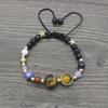 Nine Planets Blue Sandstone Adjustable Woven Bracelet