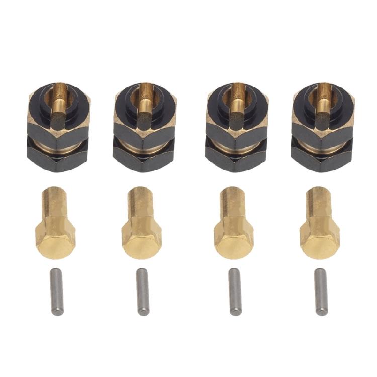 Precise Machined Brass Hub Adapters Balance Weights Set For SCX24 Remote Control Vehicle Enhances Stability 4Pcs/Set