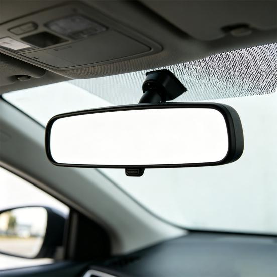 Interior Rear View Mirror Assembly for Nissan Altima Tiida Sylphy Qashqai Murano, Manual Anti-Glare Mirror, Clear Vision & Stable