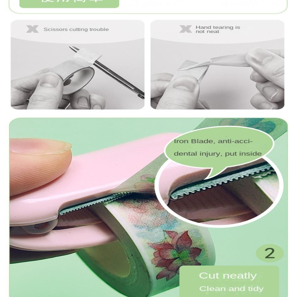 DIY Paper Tape Cutting Clip Arts Tape Organzier Tape Cutter School Office