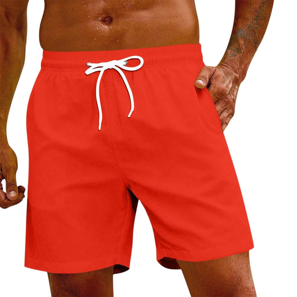 Pánské módní elastické šortky se stahovací šňůrkou, ležérní kalhoty