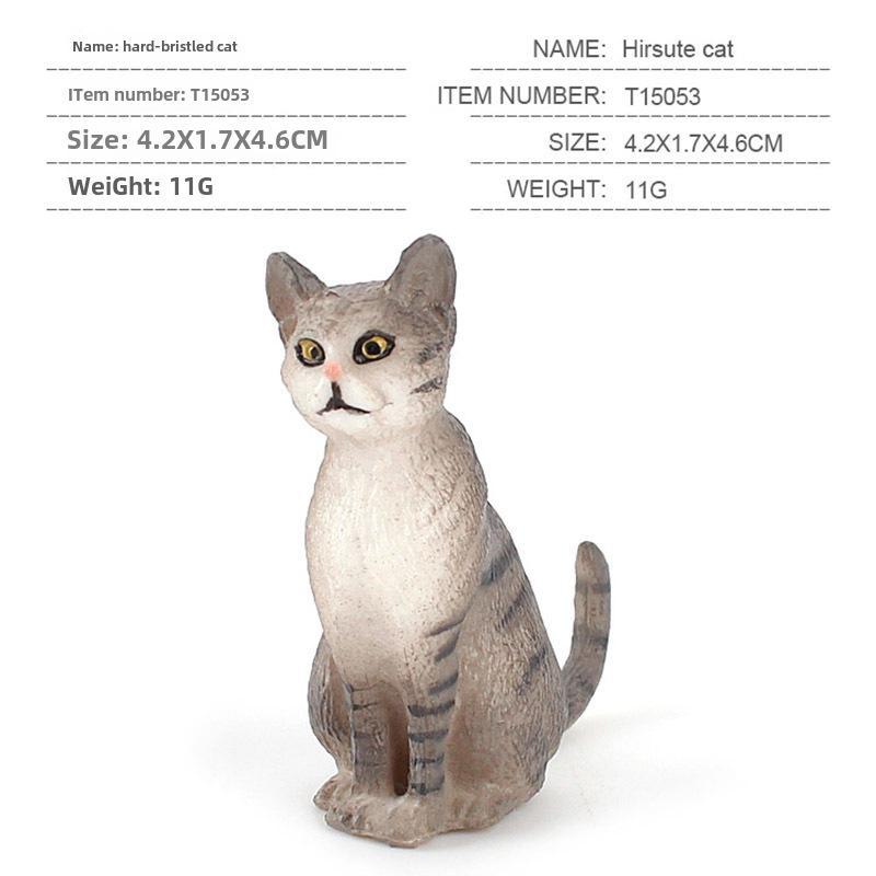 Set Jucării Pisoi Alb-Negru pentru Copii - Ornamente Model Pisică Rurală Chineză