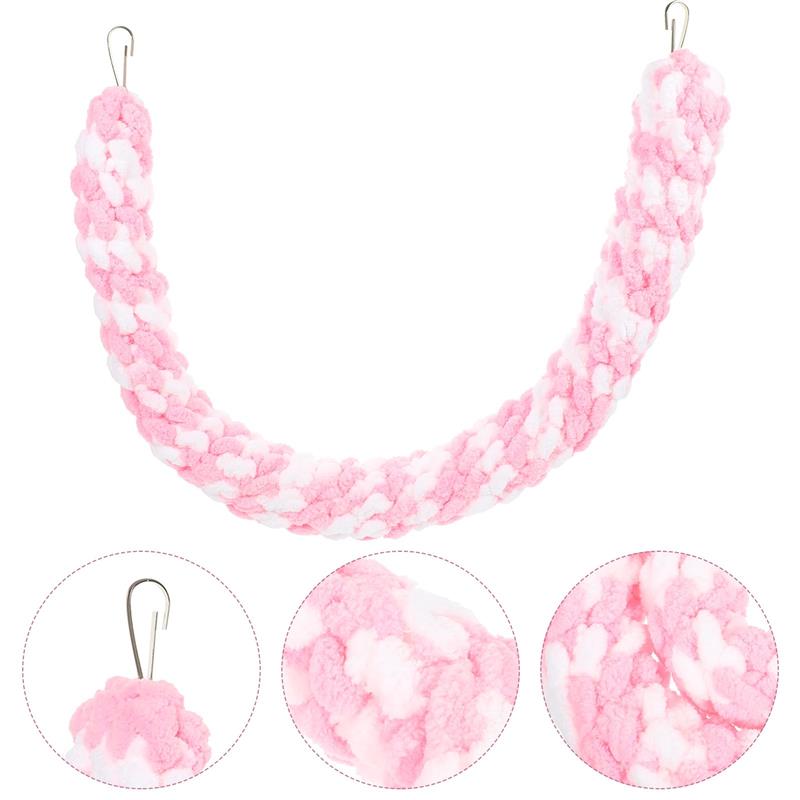 Cotton Rope Toy Climbing Rope For Bird Rope Perch Lizard Climbing Toy Small Pet Rope Toy Hamster Cage Decor Pet Swing
