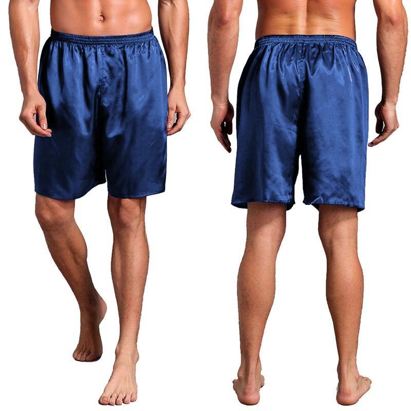Mens Pyjamas Boxers Sleepwear Casual Nightwear Comfortable Shorts Pants Gym Fitness Satin Silk Underwear