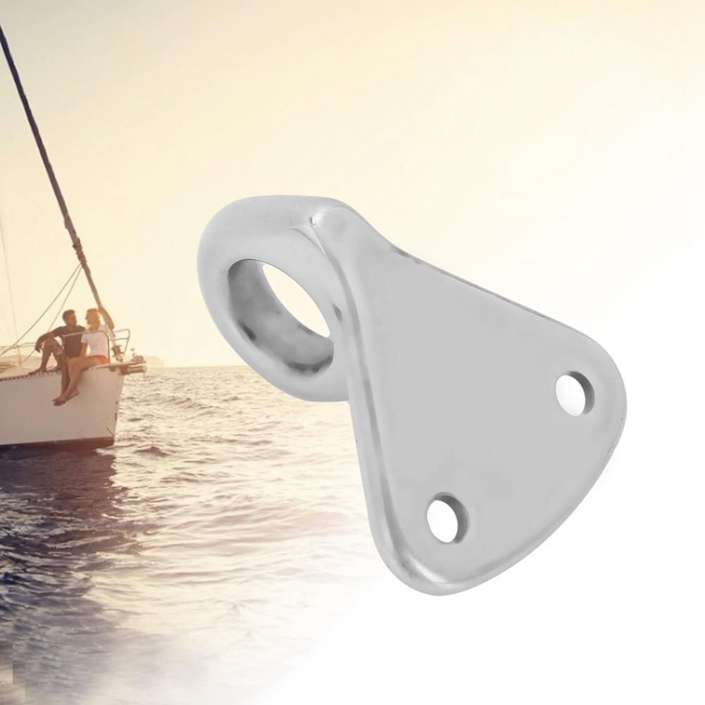 5 Pcs Edelstahl Boot Schiff Pad Auge Haken Karabiner für Marine Segeln