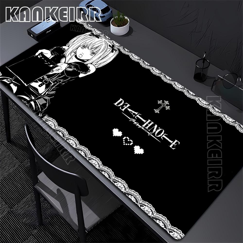 Anime Death Note Mouse Pad Pc Computer Gamer Lock Edge Mousepad Keyboard Cute Misa Amane Light Yagami Extended Deskmat Pc Gaming