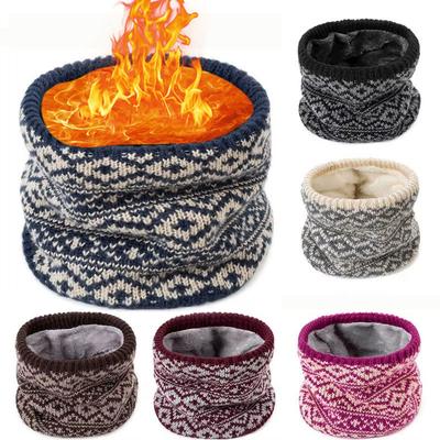 Fashion Soft Knitted Neck Warmer Sports Scarf For Women Men Face Cover Winter Running Skating Hiking Cold-Proof Thick Collar