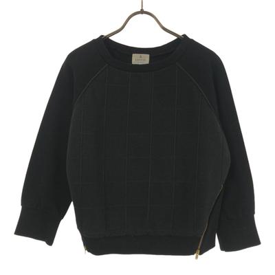 Made In Japan Grid Pattern Long Sleeve Short Length Trainer Women Used