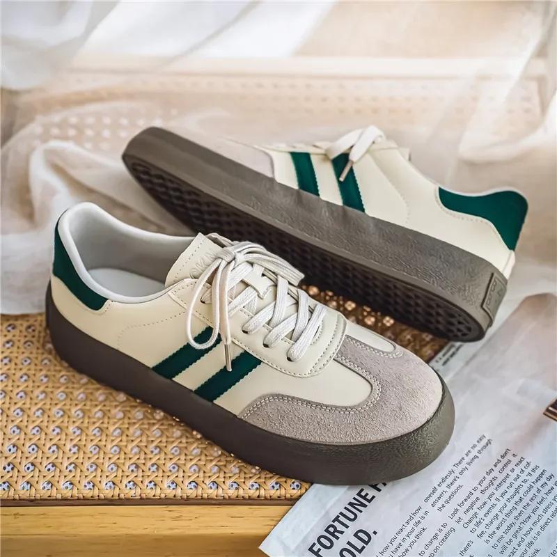 Men's Trendy Popular Leisure Shoes Versatile Soft Leather for Men Sneakers Man Low-top