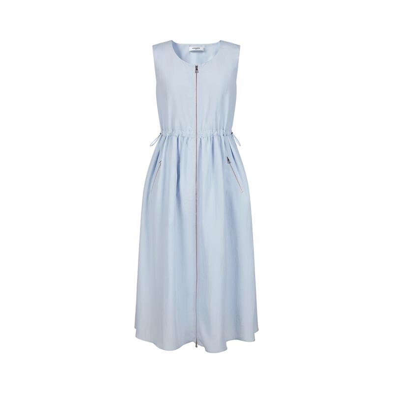 JUZI Annakou Lyocell Drawstring Sleeveless Dress