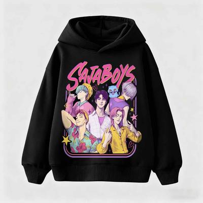 KPop Demon Hunters Huntrix Hoodie Kids Hooded Sweatshirt Baby Girls Pullover Hoodies Boys Fashion Children's Clothing